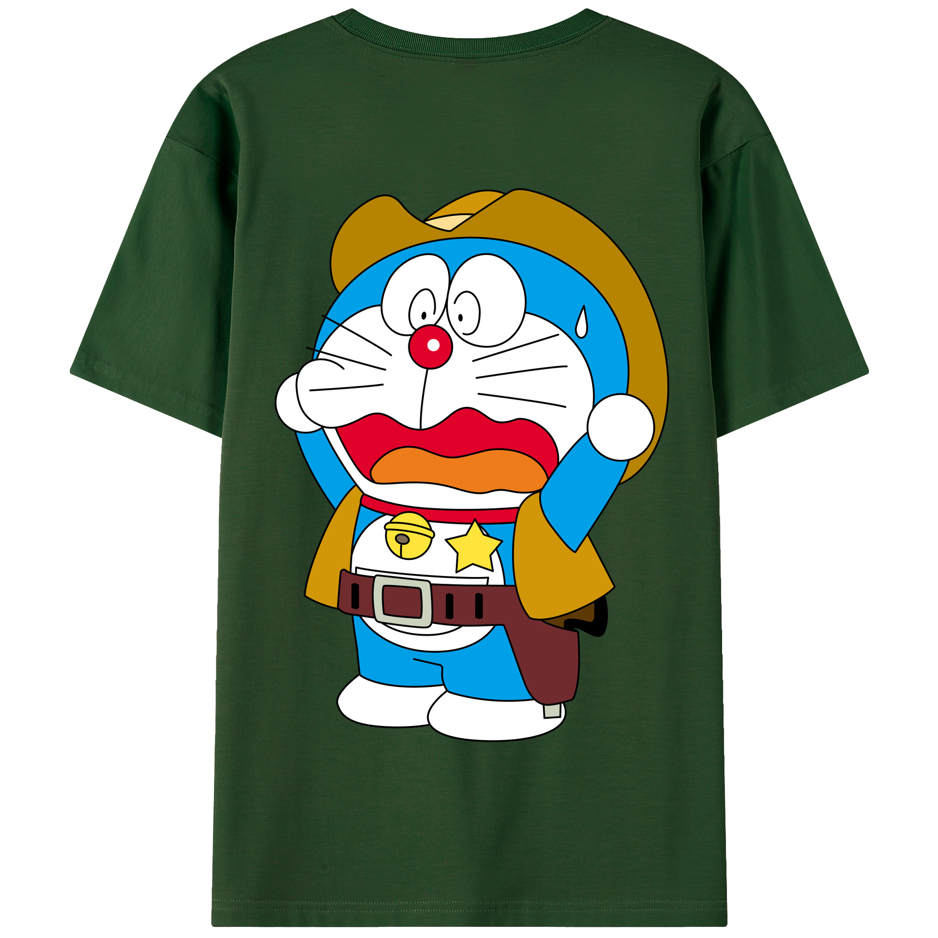 （画像用） ドラえもん Doraemon 綿100％半袖Tシャツ（背面プリント）